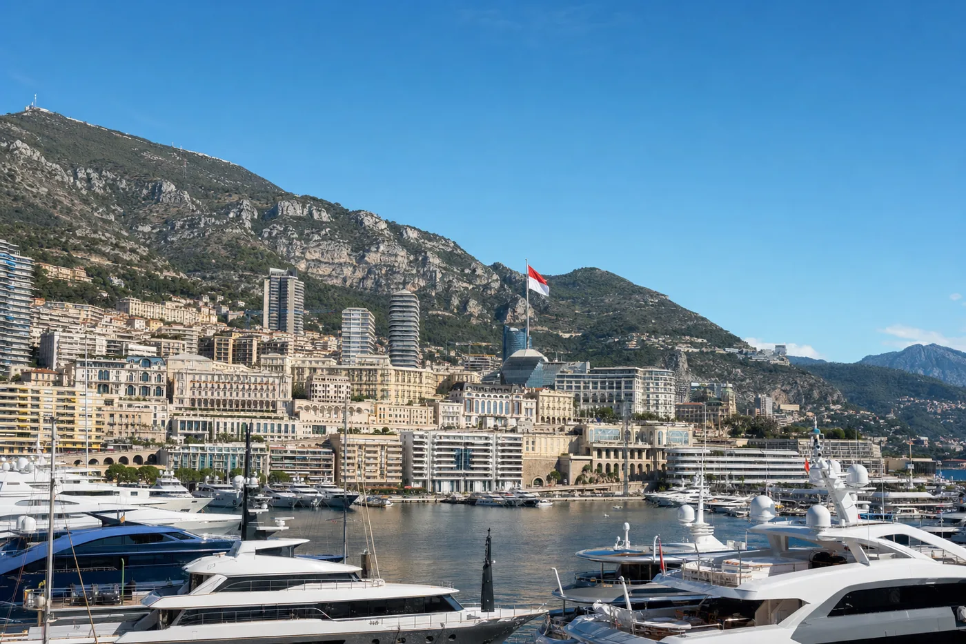 The harbour of Monte Carlo, Monaco