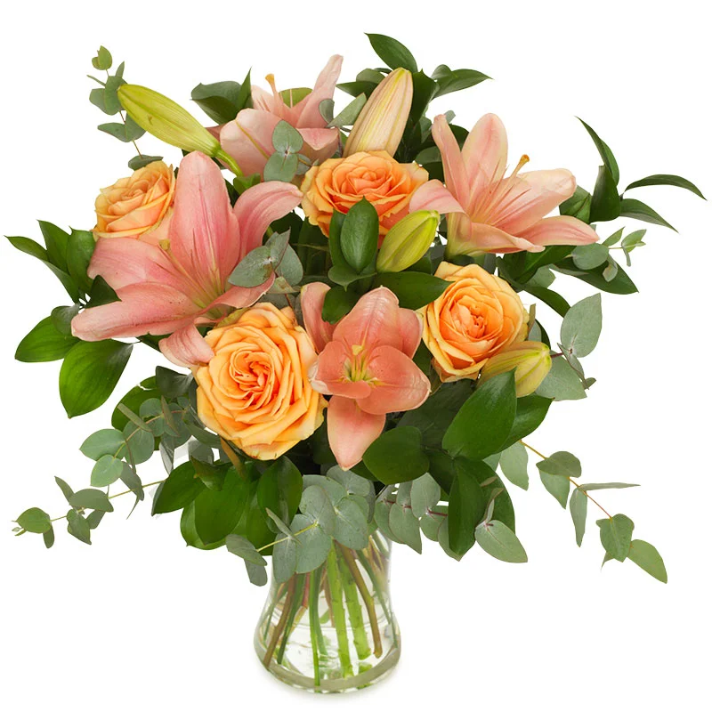 Sympathy bouquet – white flowers with thoughtfulness