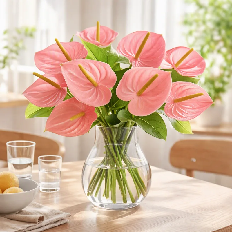 Anthurium (flamingoblomma) – Pink – bilde 2