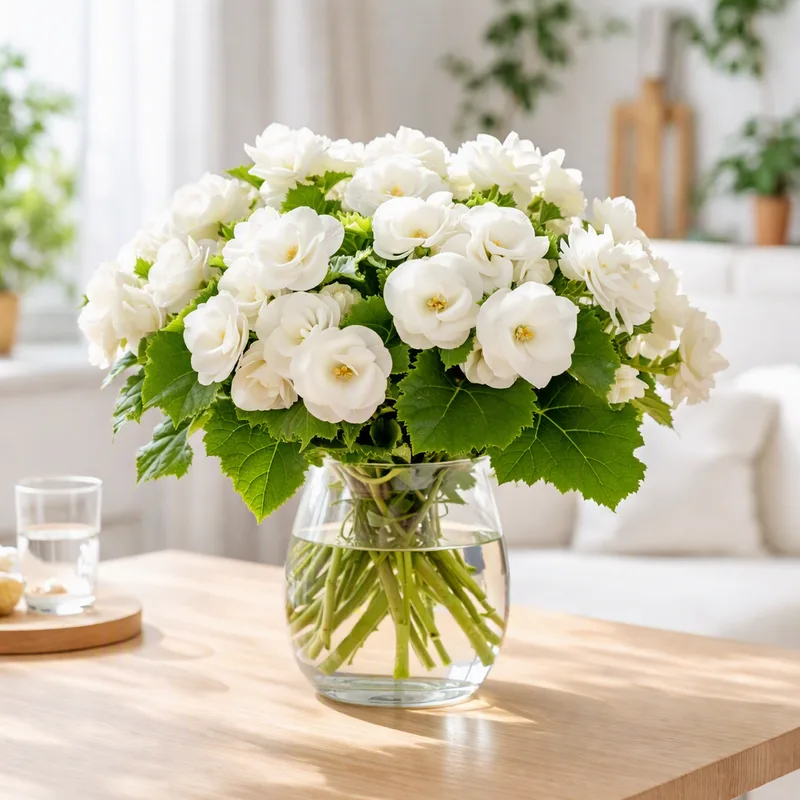 Begonia – White – bilde 2