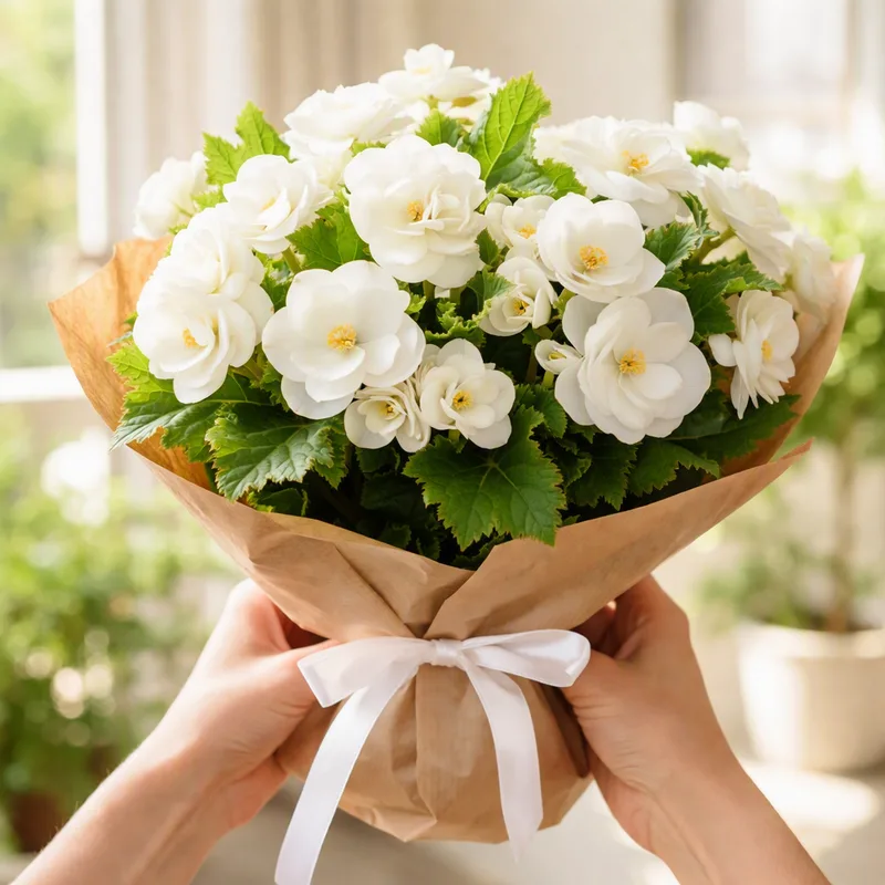 Begonia – White – bilde 3