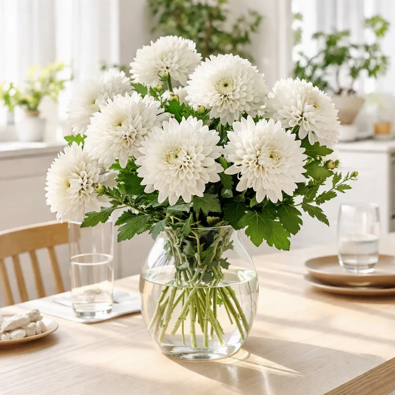 Chrysanthemum – White – bilde 2