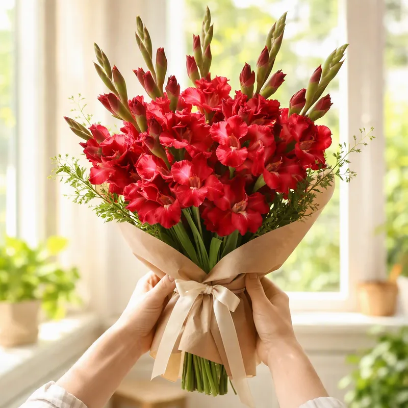 Gladiolus – Red – bilde 3