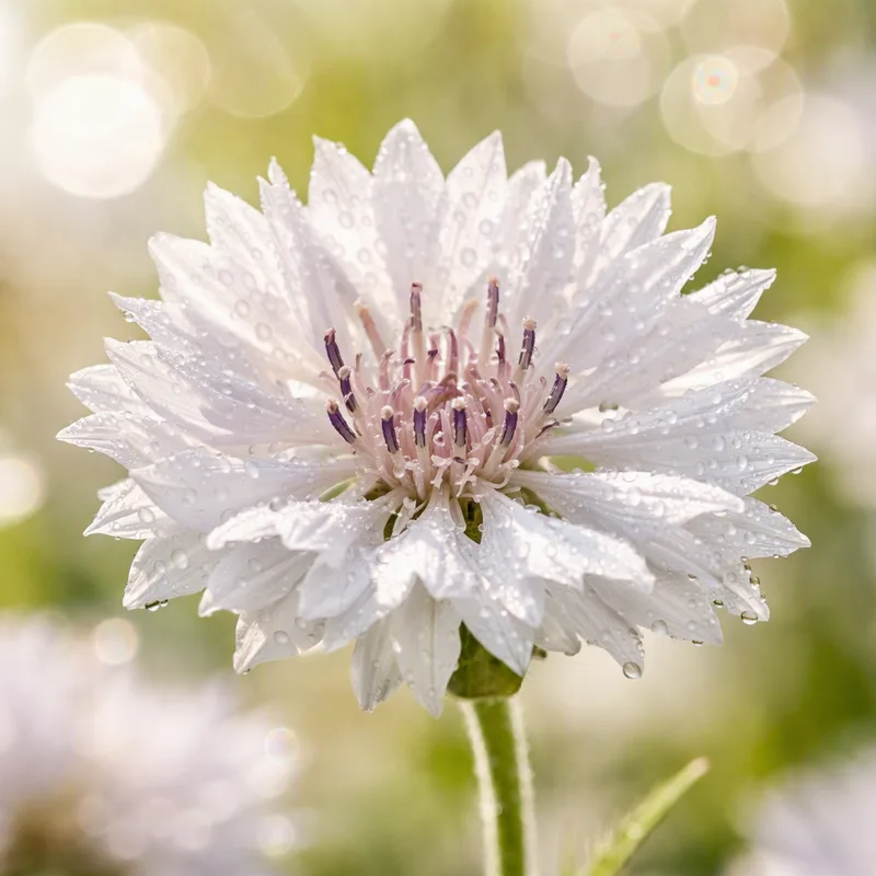 Cornflower – White