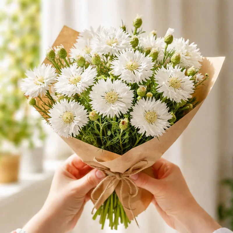 Cornflower – White – bilde 3