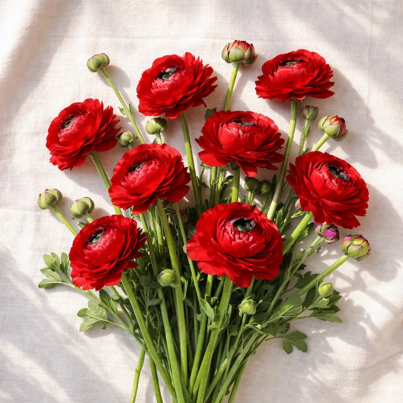 Ranunculus – Red – bilde 4