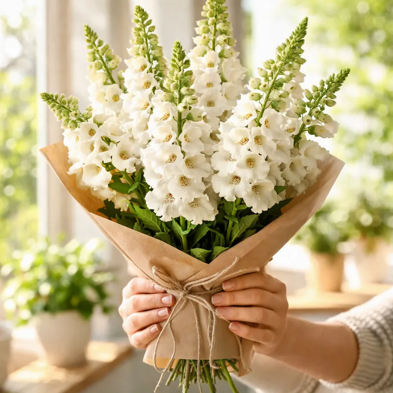 Fingerborgsblomma – White – bilde 3